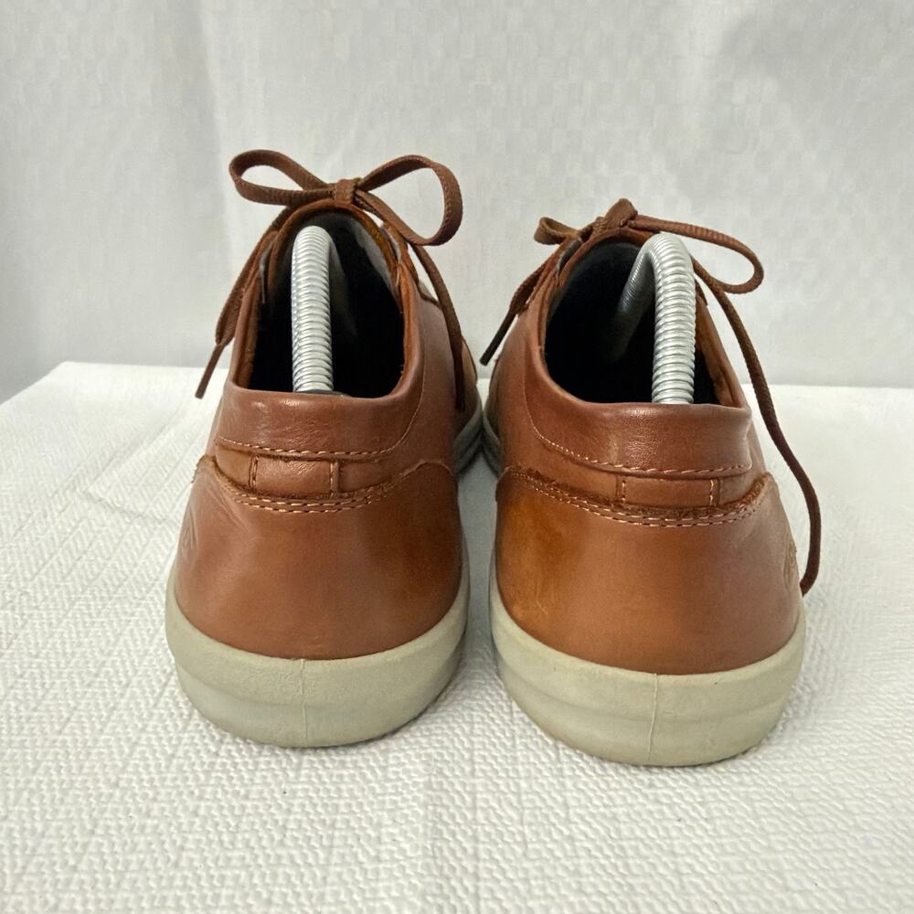 Keen Shoes Womens Size 8.5 Lorelai Brown Leather Sneaker Lace Up Comfort - Picture 4 of 9